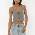 AMUSE SOCIETY LACEY KNIT TANK