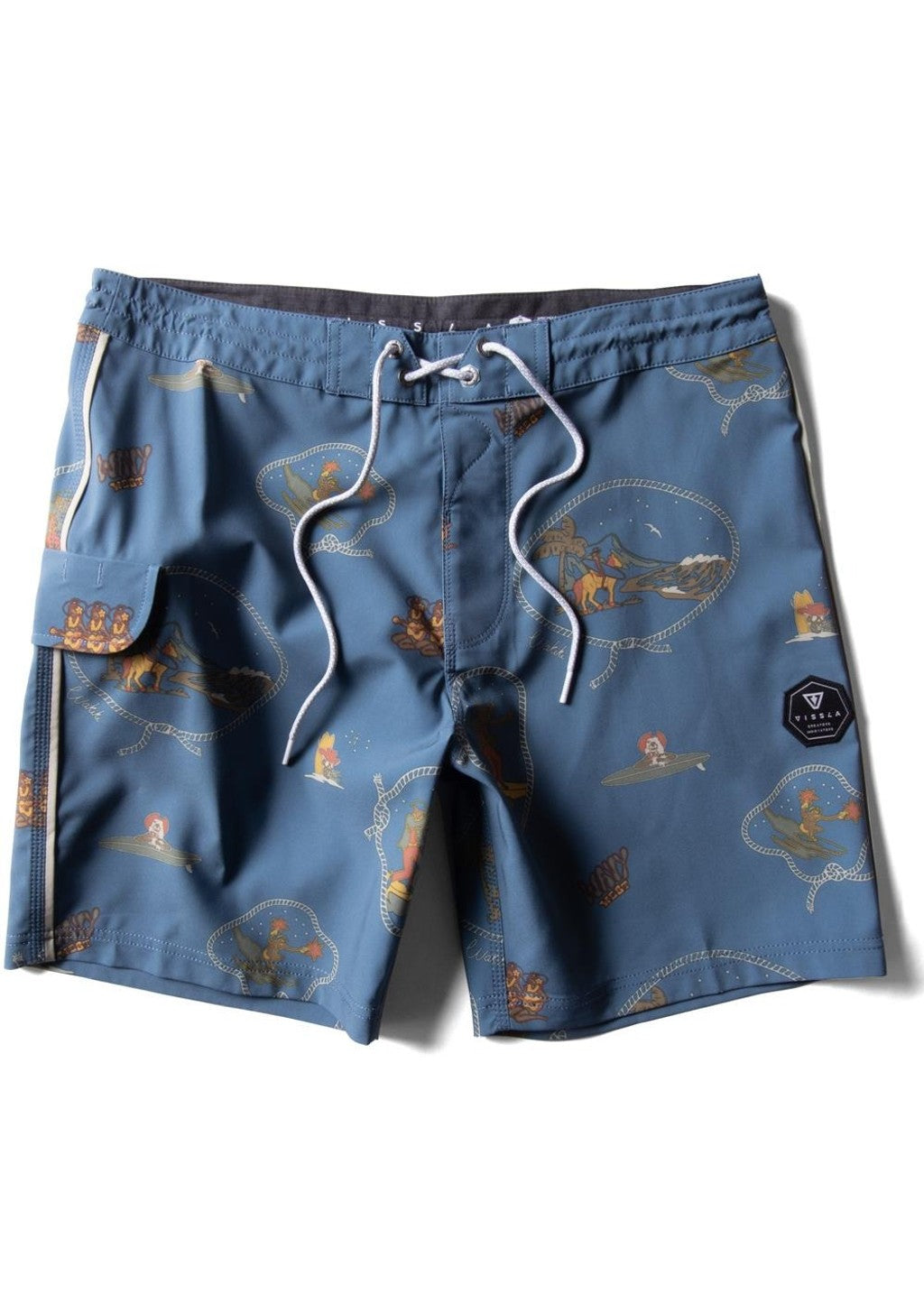 VISSLA SOREN WAVY WEST 17" BOYS BOARDSHORTS