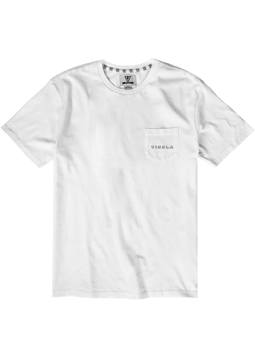 VISSLA MIND SPLITTER SS PKT TEE-WHT S