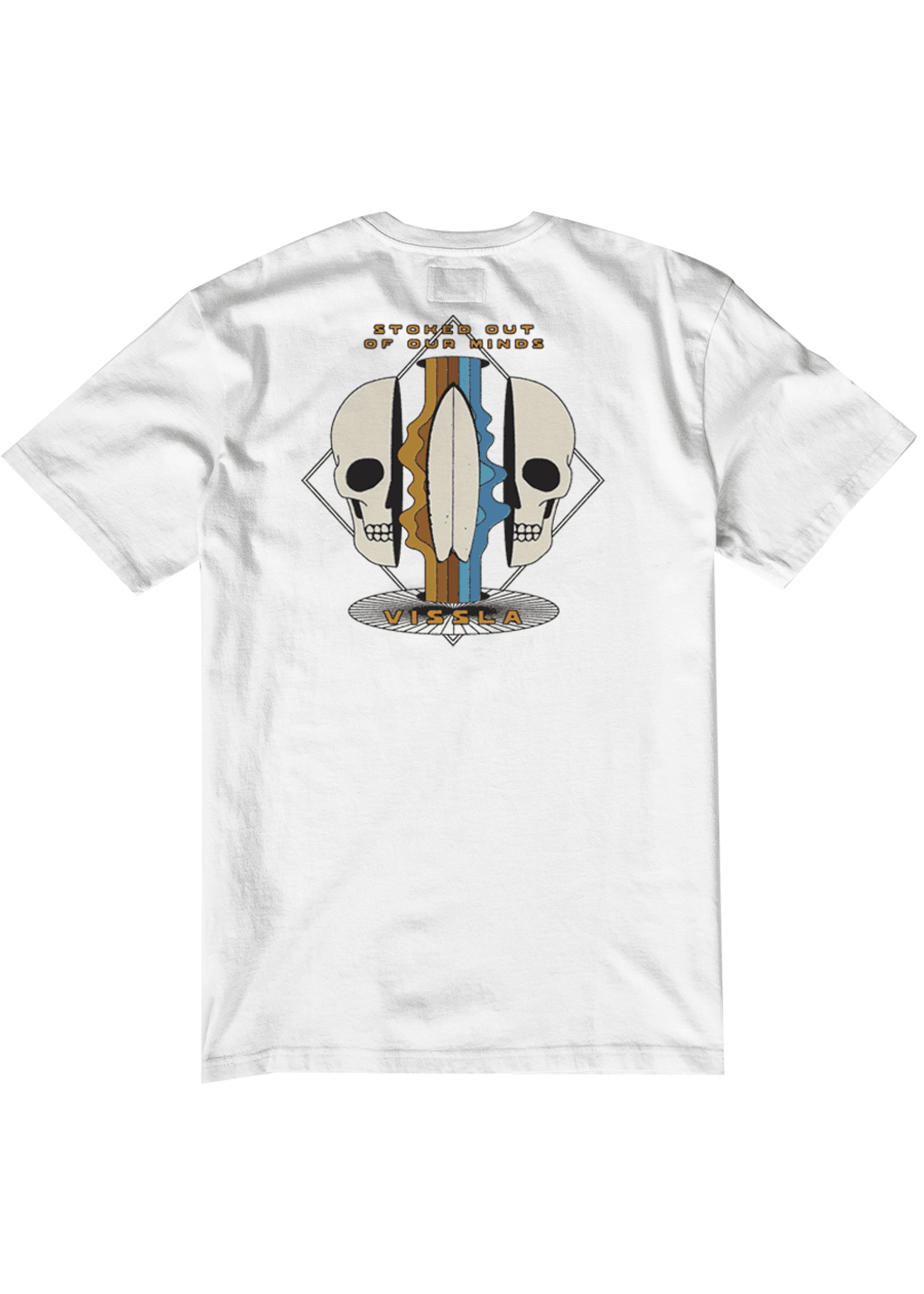 VISSLA MIND SPLITTER SS PKT TEE-WHT S