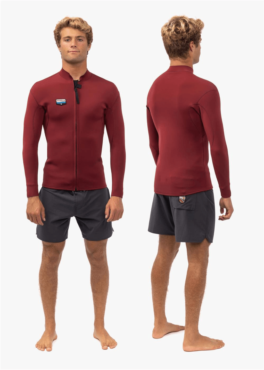 VISSLA SOLID SETS 2MM FRONT ZIPPER JACKET