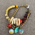 Santa Corona Pulsera Pez Desarticulado Mas Cuentas